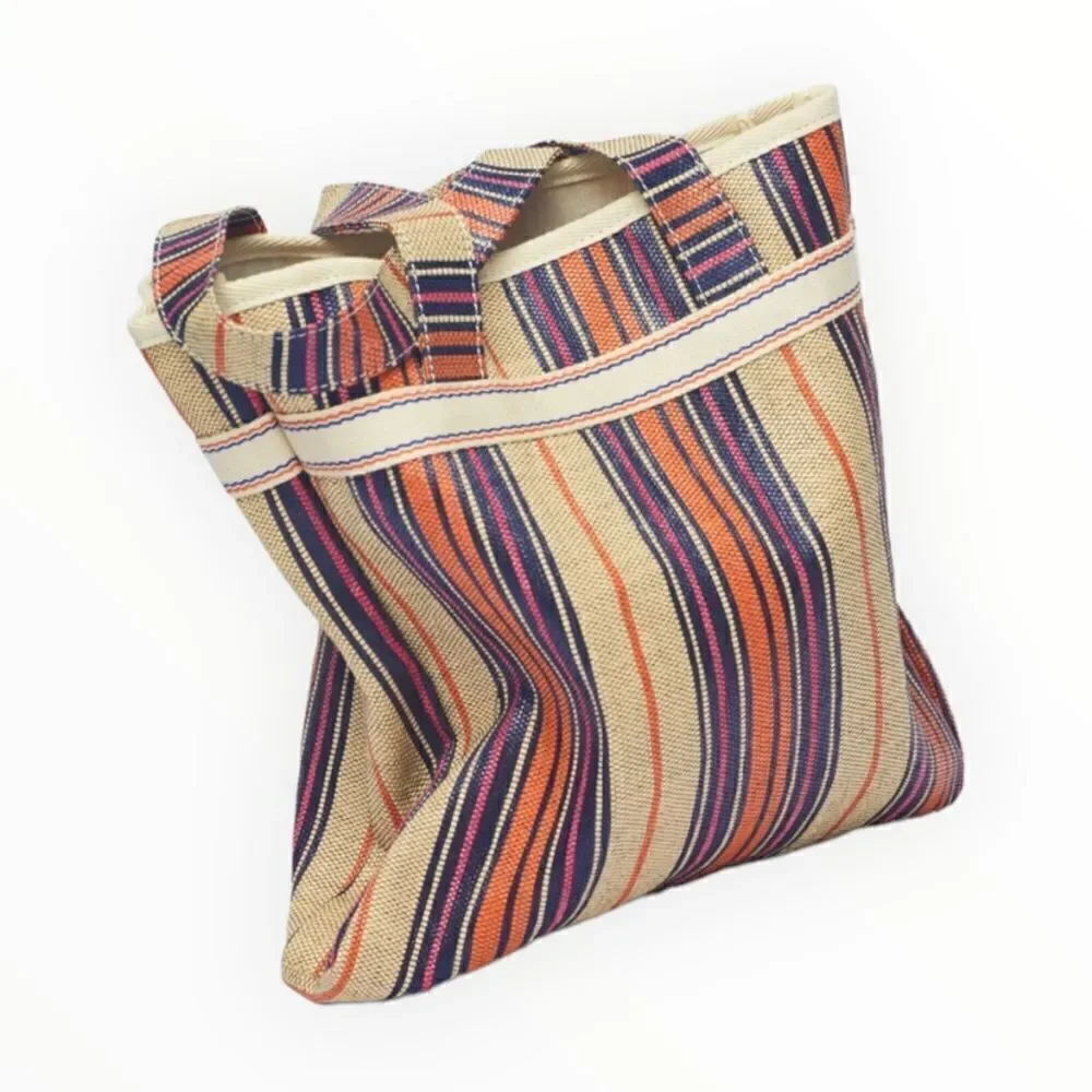 ZARA Kids | Orange | STRIPED FABRIC SHOPPER